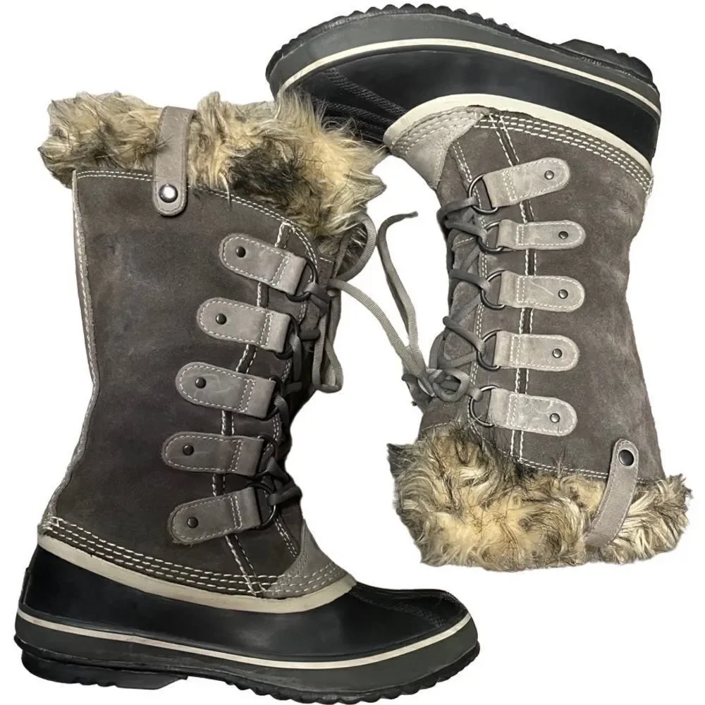 Sorel Joan of Arctic Suede & Leather Waterproof Snow Boots